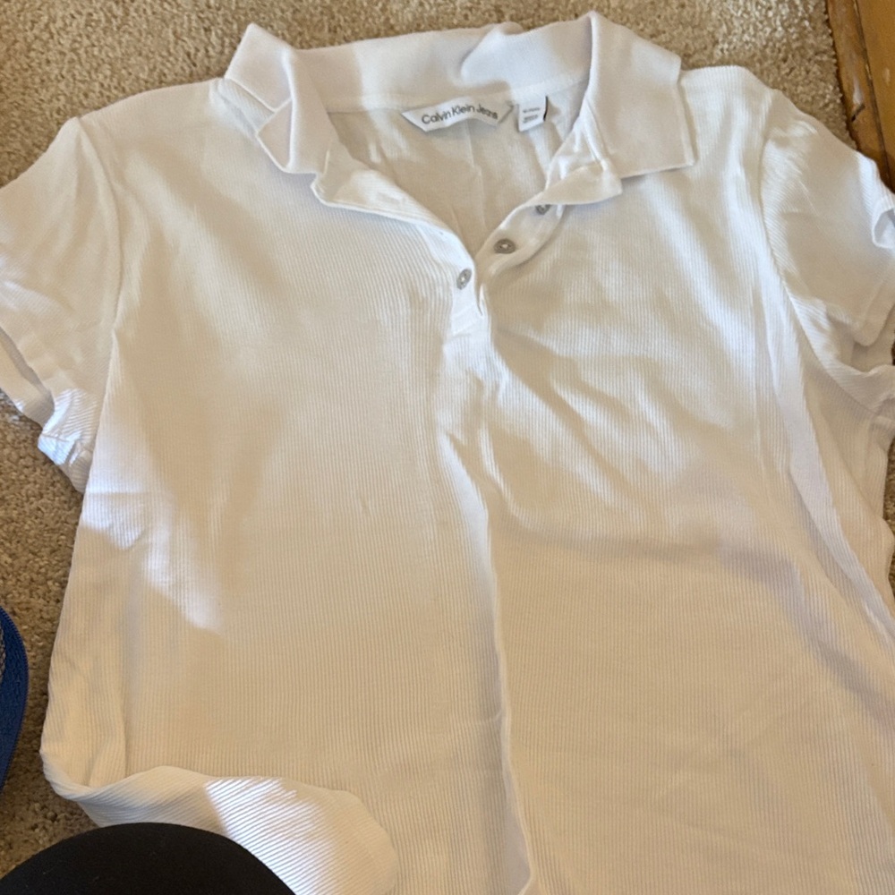 Calvin Klein Crisp White Polo